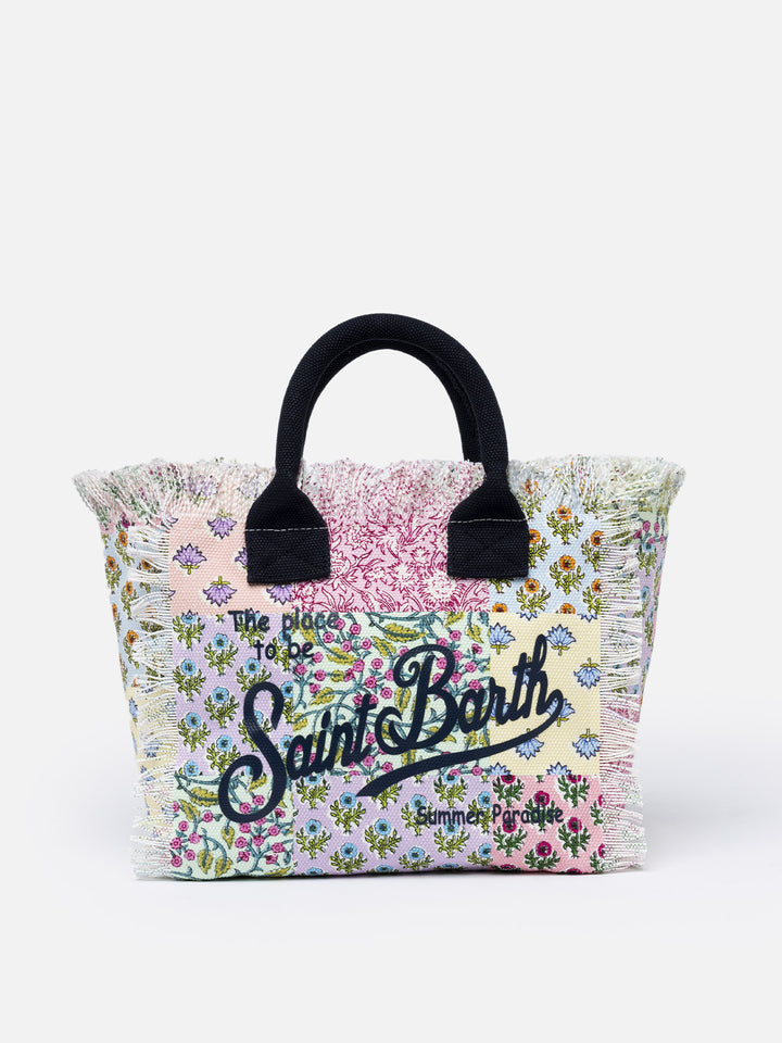 Flower cotton canvas Colette handbag