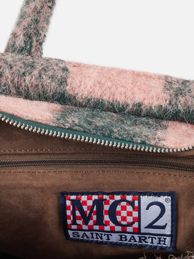Colette blanket handbag with check print - MC2 Saint Barth