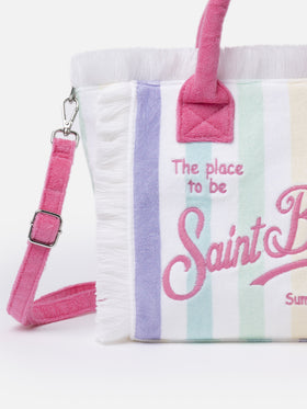 Frottee-gestreifte Colette Sponge-Handtasche