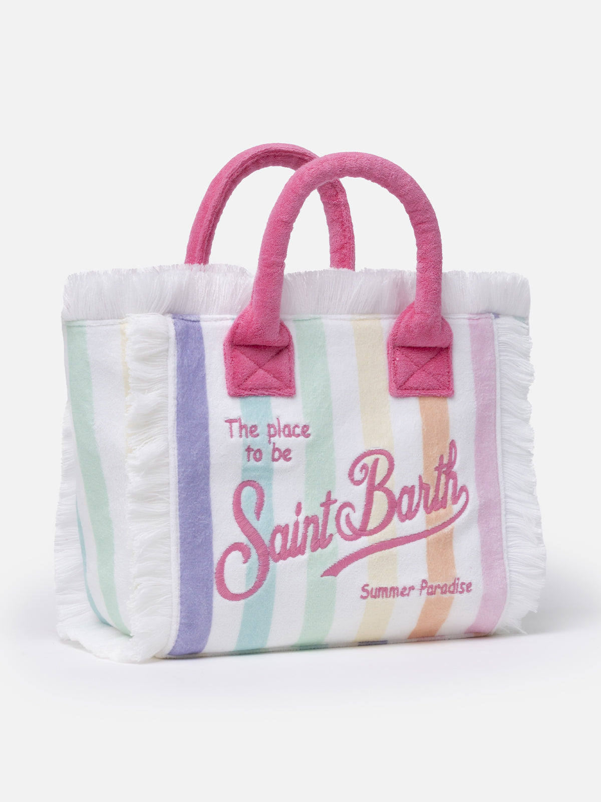 Frottee-gestreifte Colette Sponge-Handtasche