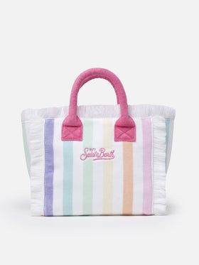 Frottee-gestreifte Colette Sponge-Handtasche