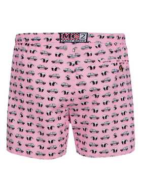 Man lightweight fabric swim-shorts Lighting Micro Fantasy with Panda and panda print | PANDA SPECIAL EDITION - MC2 Saint Barth