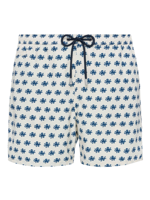 Lightweight fabric swim shorts Lighting with octopus print - MC2 Saint Barth