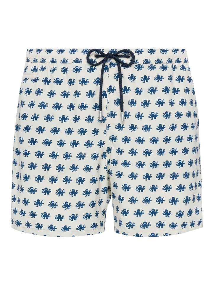 Lightweight fabric swim shorts Lighting with octopus print - MC2 Saint Barth