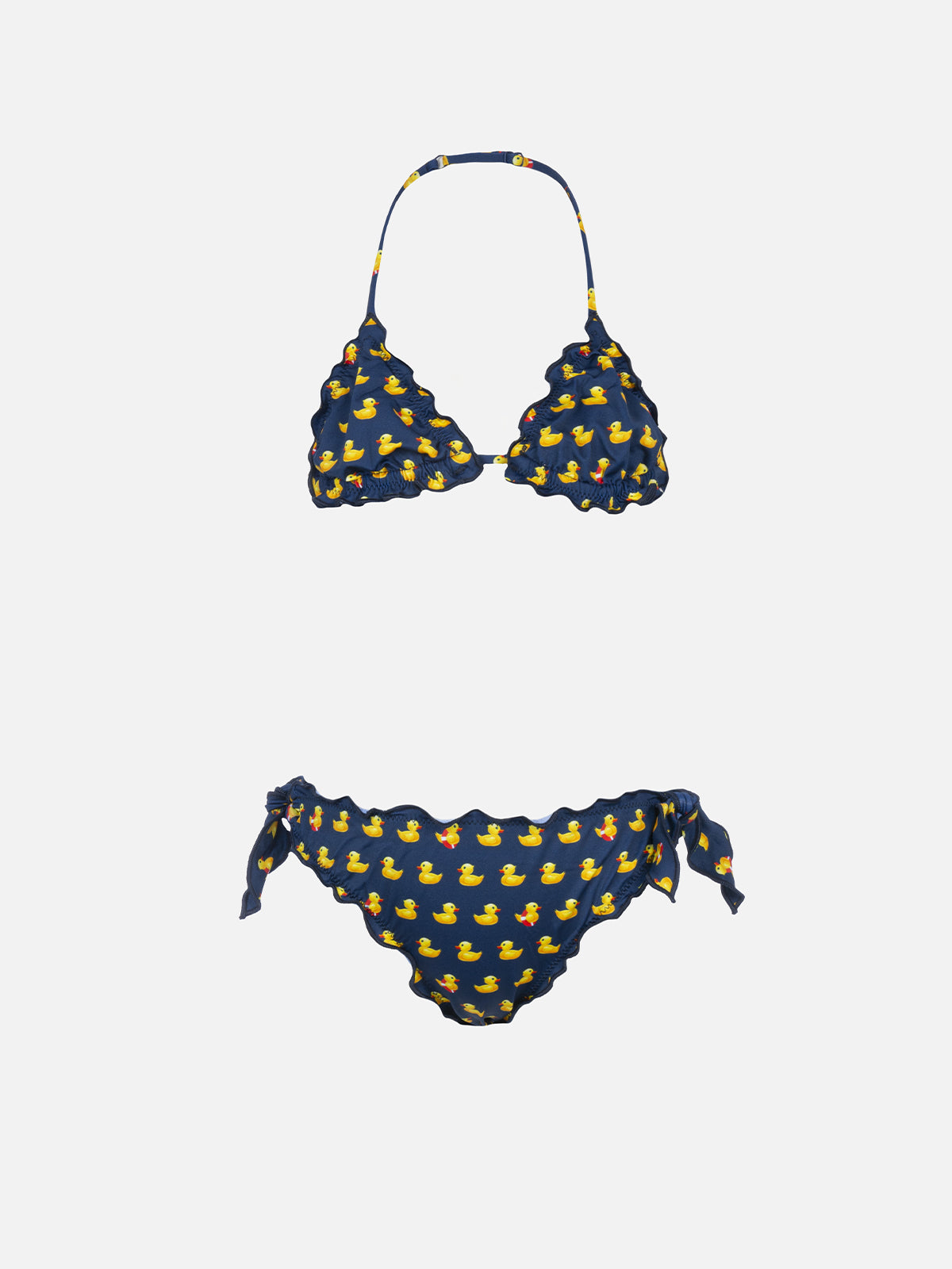 Girl classic triangle bikini Cris with ducky print - MC2 Saint Barth