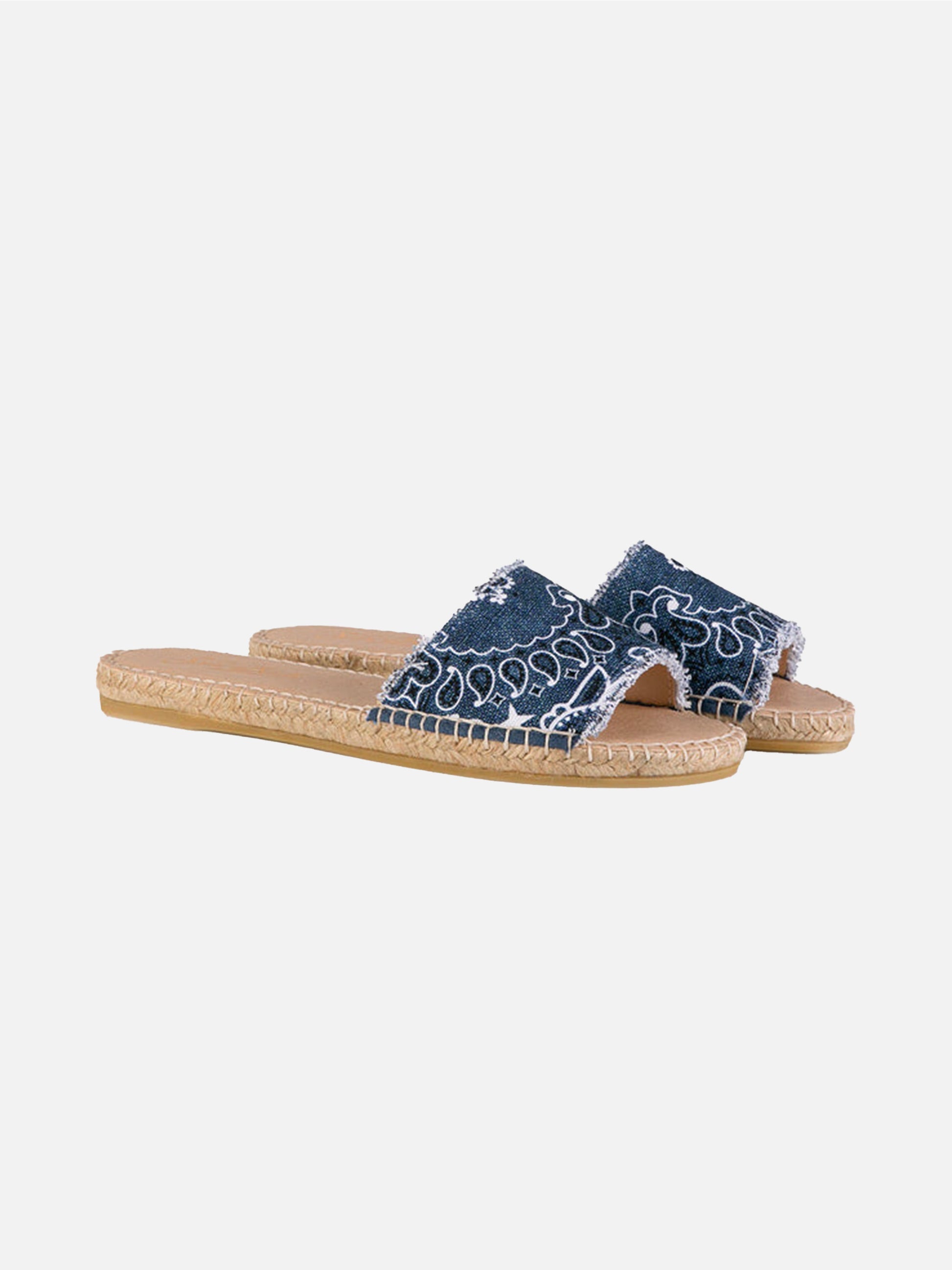 Woman espadrilla with bandanna print - MC2 Saint Barth