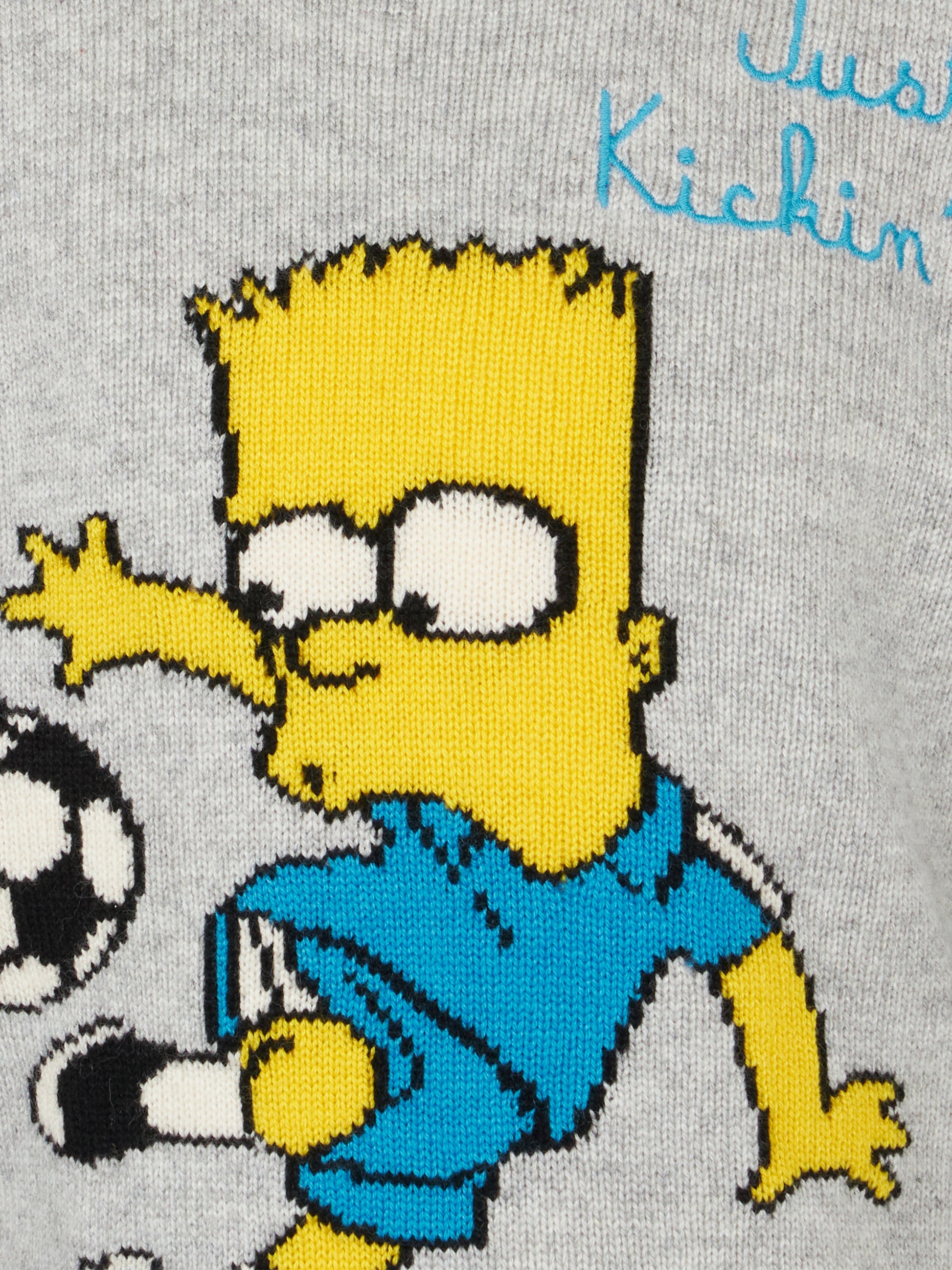 Boy crewneck sweater with Bart Simpson print |THE SIMPSON SPECIAL EDITION - MC2 Saint Barth