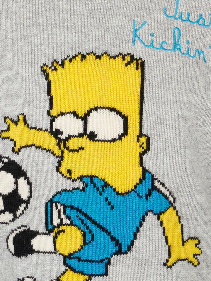 Boy crewneck sweater with Bart Simpson print |THE SIMPSON SPECIAL EDITION - MC2 Saint Barth
