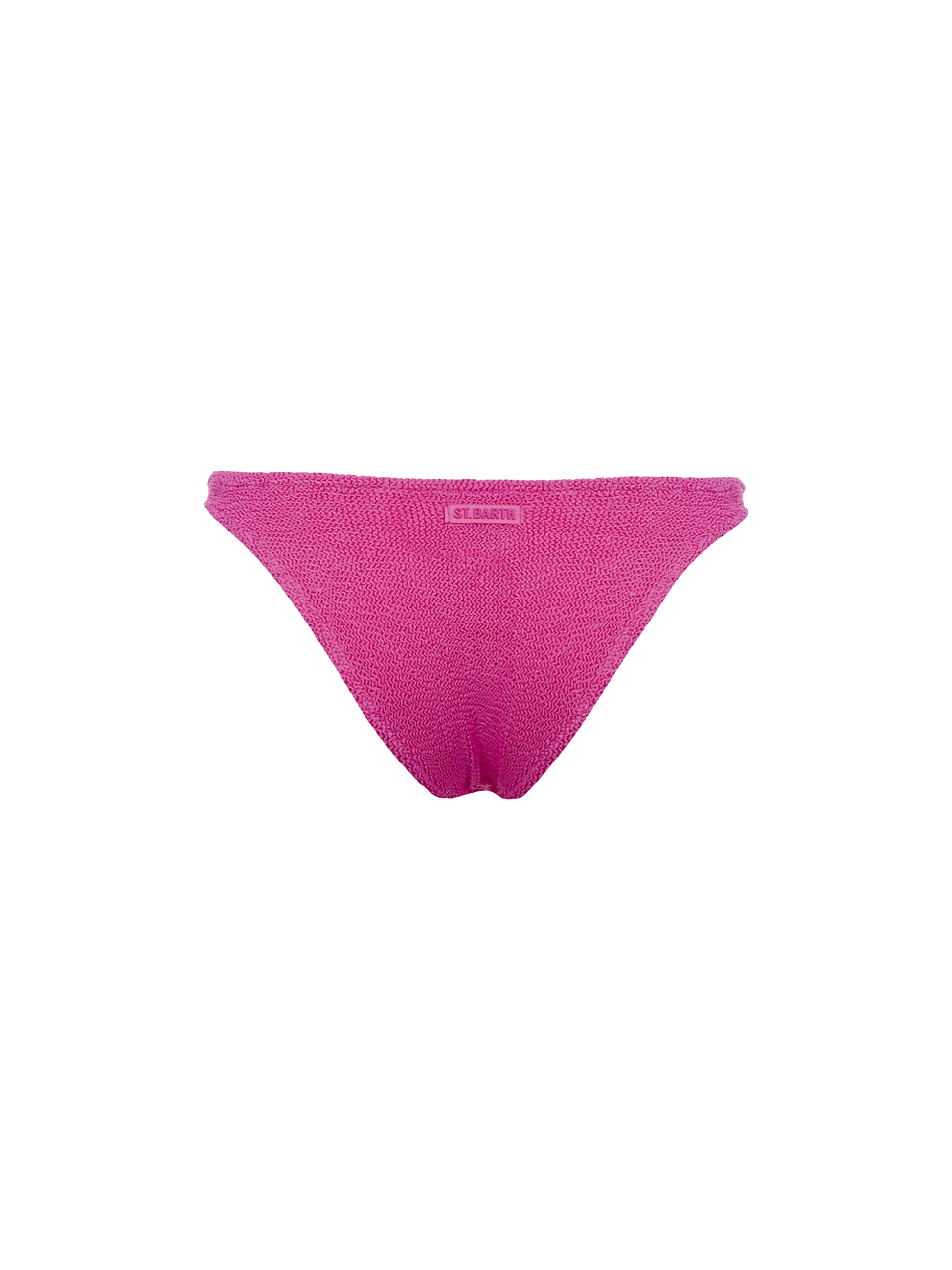 Woman pink classic crinkle swim briefs Elise - MC2 Saint Barth
