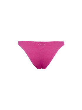 Woman pink classic crinkle swim briefs Elise - MC2 Saint Barth