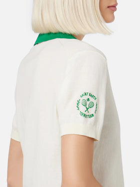 Woman cotton knitted polo Evonne | AUSTRALIAN BRAND SPECIAL EDITION