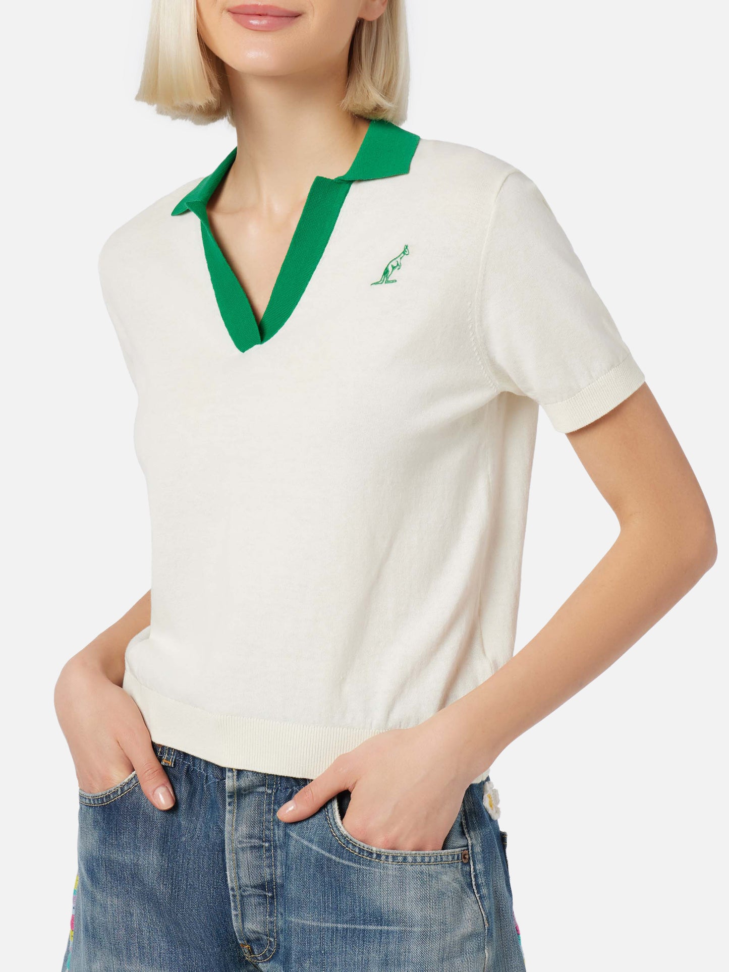 Woman cotton knitted polo Evonne | AUSTRALIAN BRAND SPECIAL EDITION