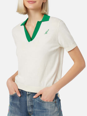 Woman cotton knitted polo Evonne | AUSTRALIAN BRAND SPECIAL EDITION