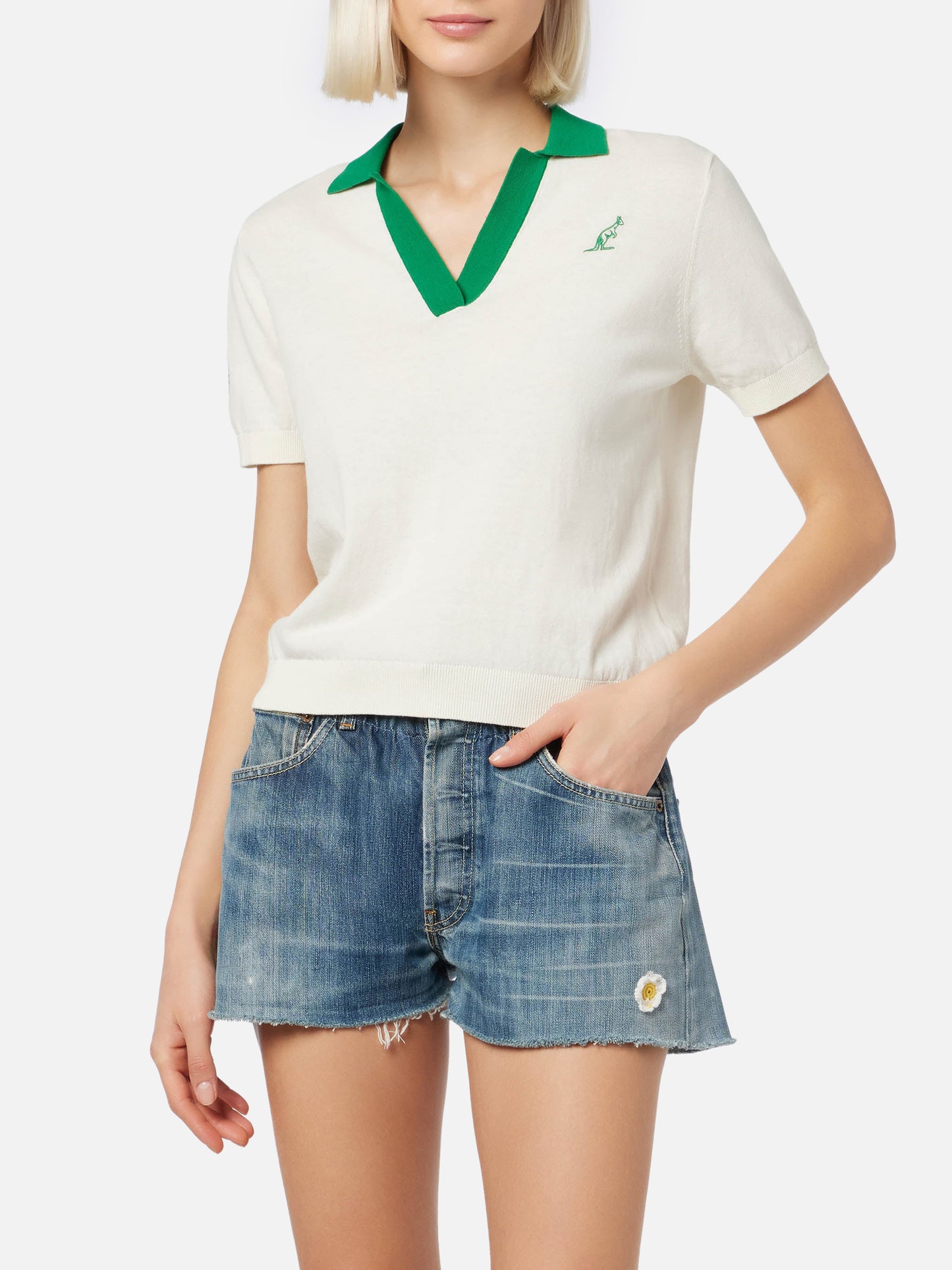 Woman cotton knitted polo Evonne | AUSTRALIAN BRAND SPECIAL EDITION