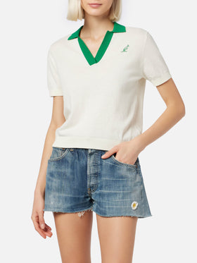 Woman cotton knitted polo Evonne | AUSTRALIAN BRAND SPECIAL EDITION