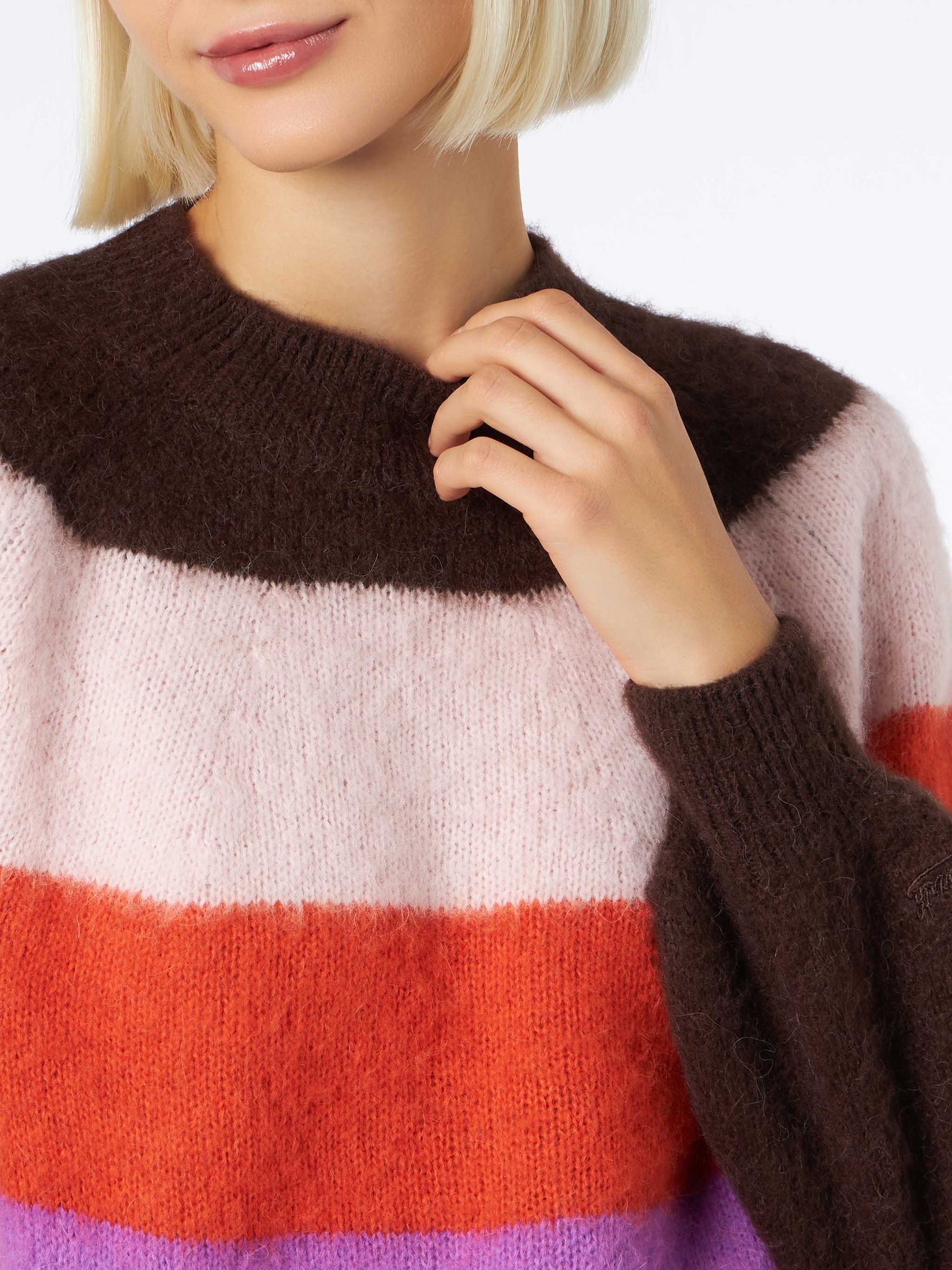 Woman soft sweater with faded colors - MC2 Saint Barth