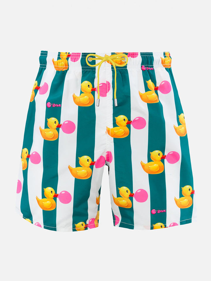 Costume da bagno da uomo Gustavia lunghezza media con stampa paperelle Big Babol | EDIZIONE SPECIALE BIG BABOL