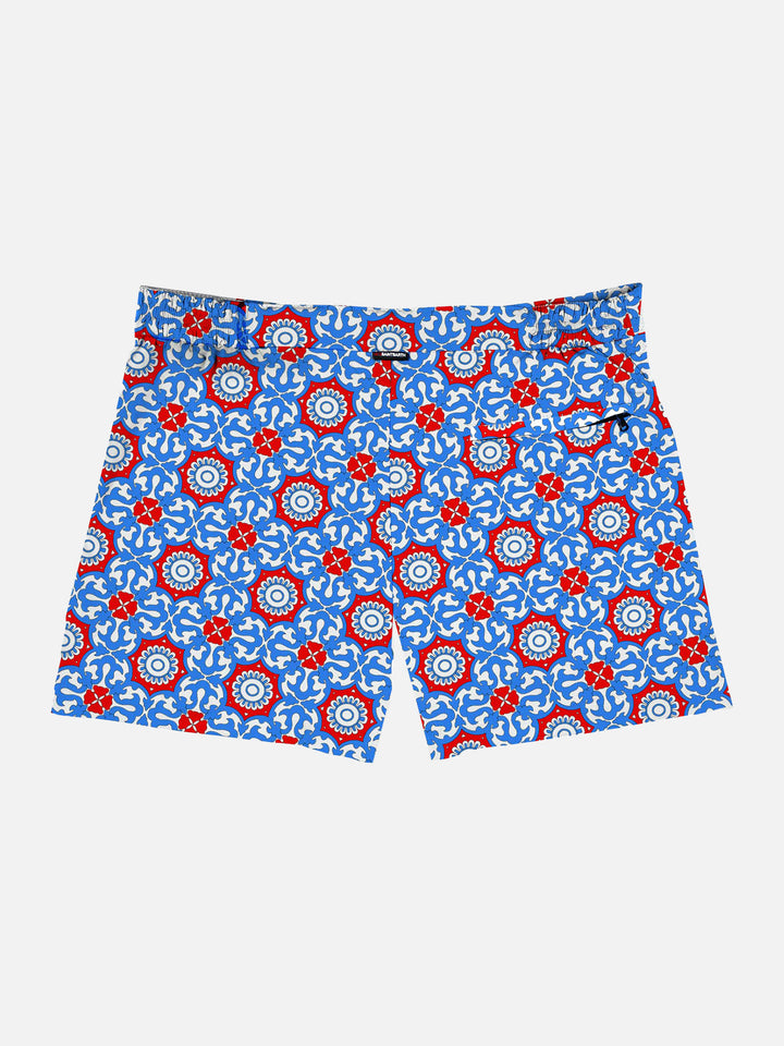Man swim shorts with majolica print - MC2 Saint Barth