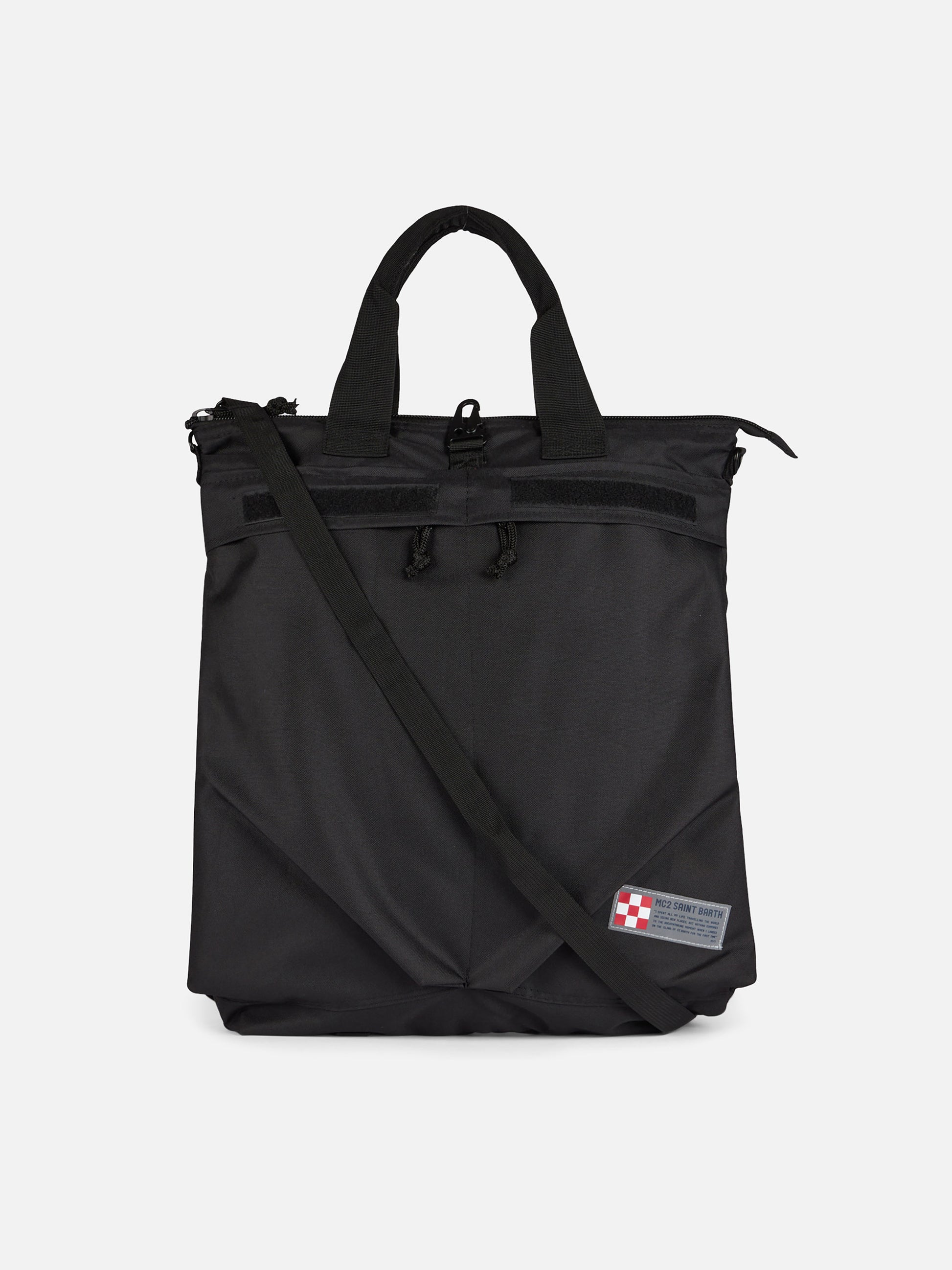 Black technic fabric backpack Helmut - MC2 Saint Barth
