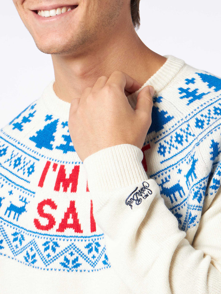 Maglia da uomo con scritta I'm not Saint