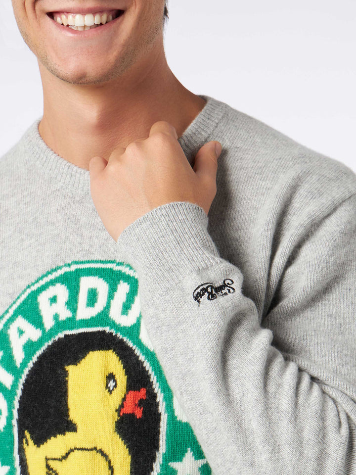 Man sweater with Starducks coffee print