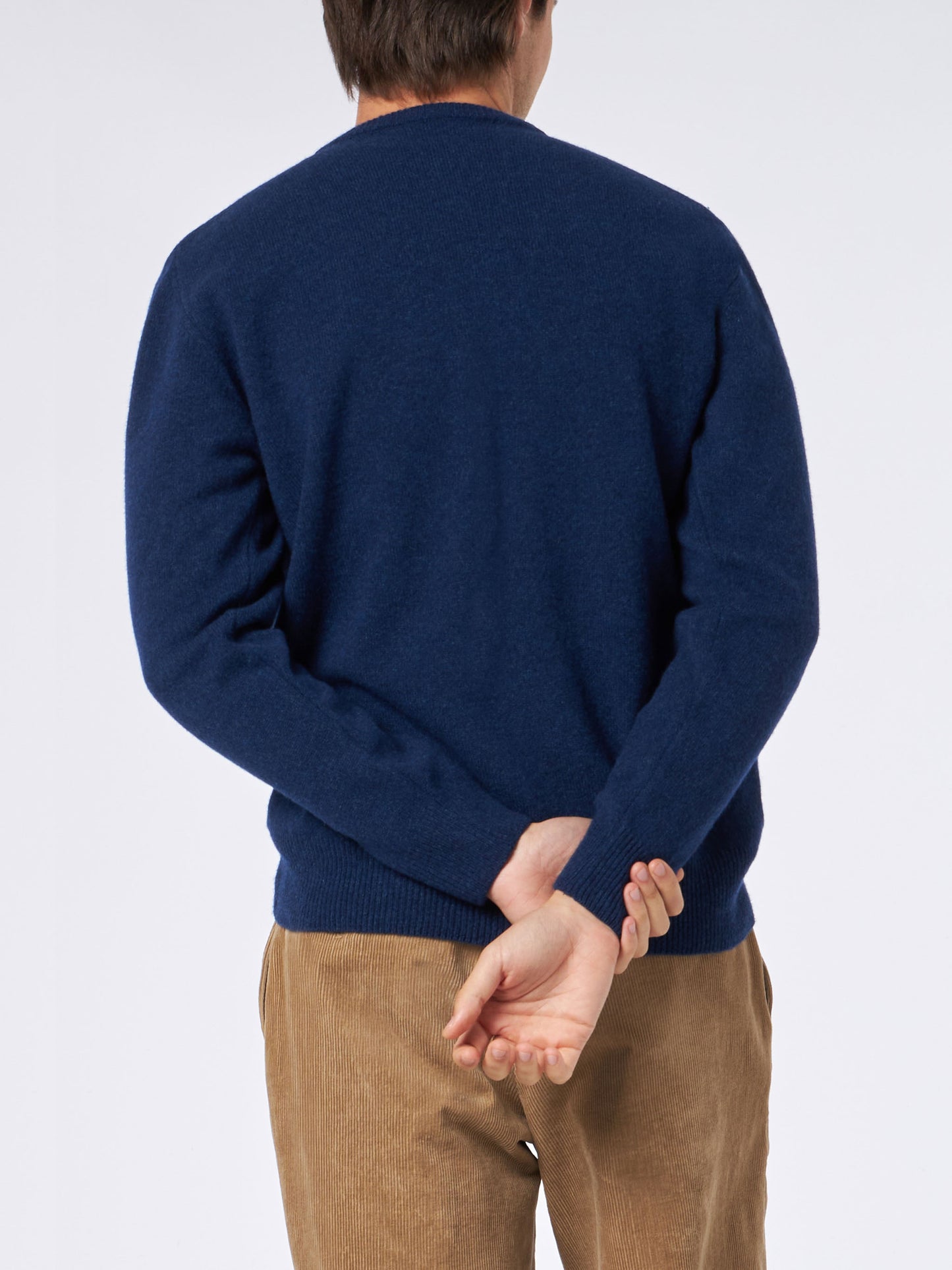 Man crewneck blue sweater with St. Barth embroidery - MC2 Saint Barth
