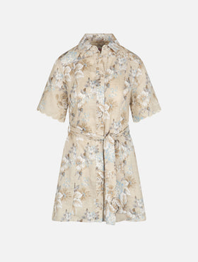 Woman flower linen dress Hermione - MC2 Saint Barth