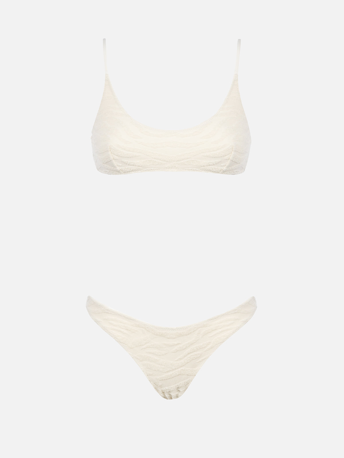 Bikini da donna a bralette in spugna zebrata Judy Naomi