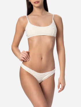 Bikini da donna a bralette in spugna zebrata Judy Naomi