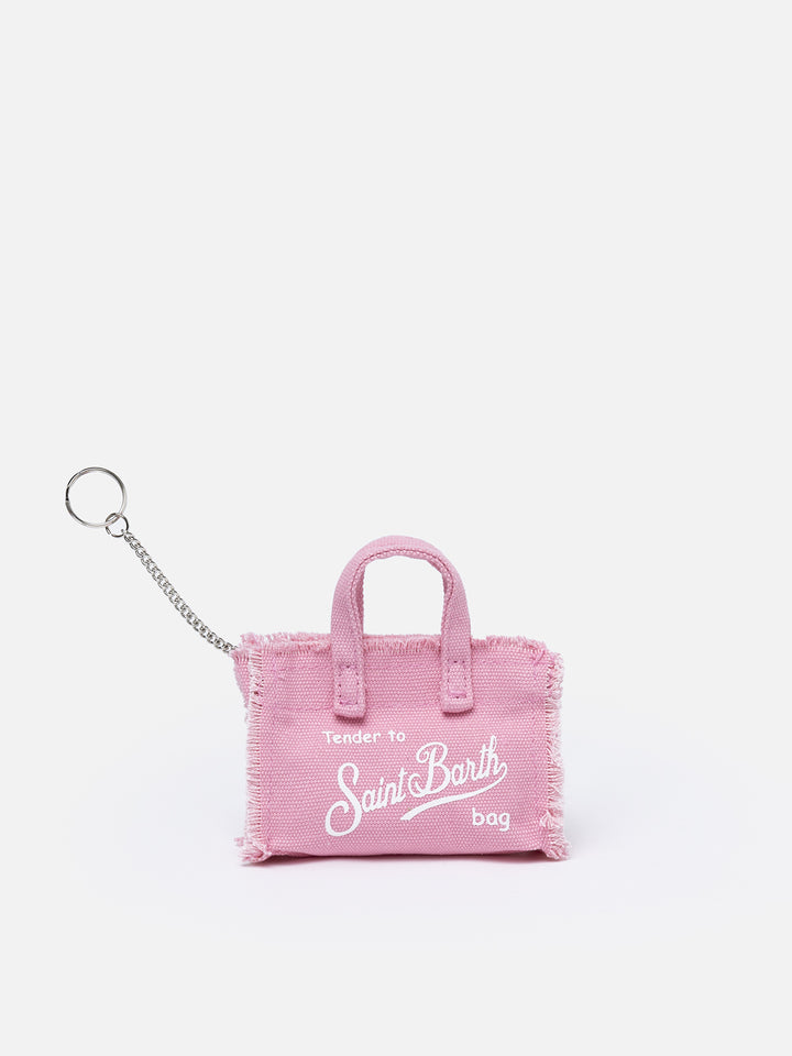 Pink cotton canvas Key Holder - MC2 Saint Barth