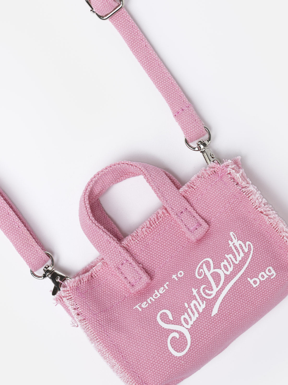 Pink cotton canvas Key Holder - MC2 Saint Barth