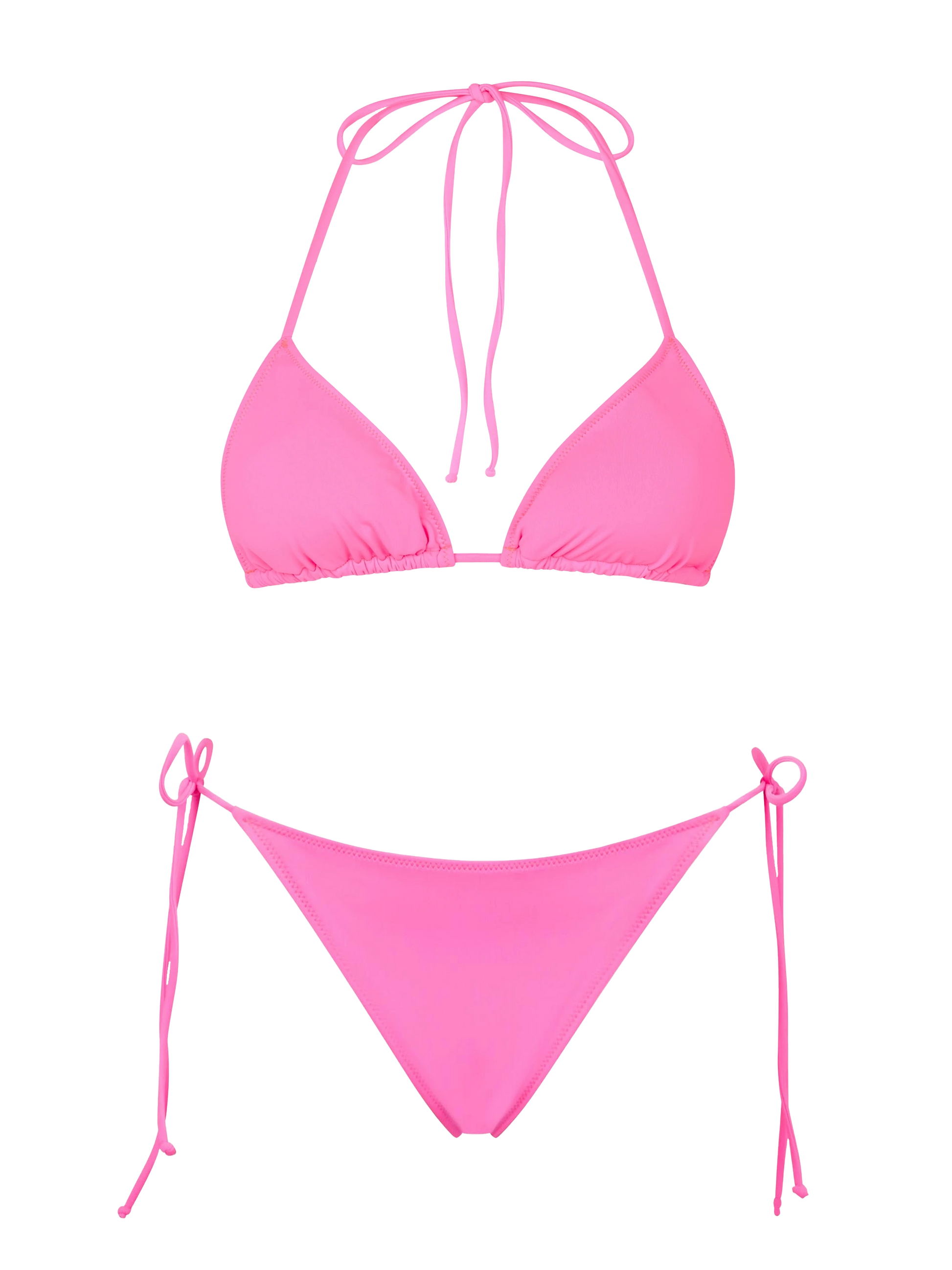 Woman fluo pink triangle bikini - MC2 Saint Barth