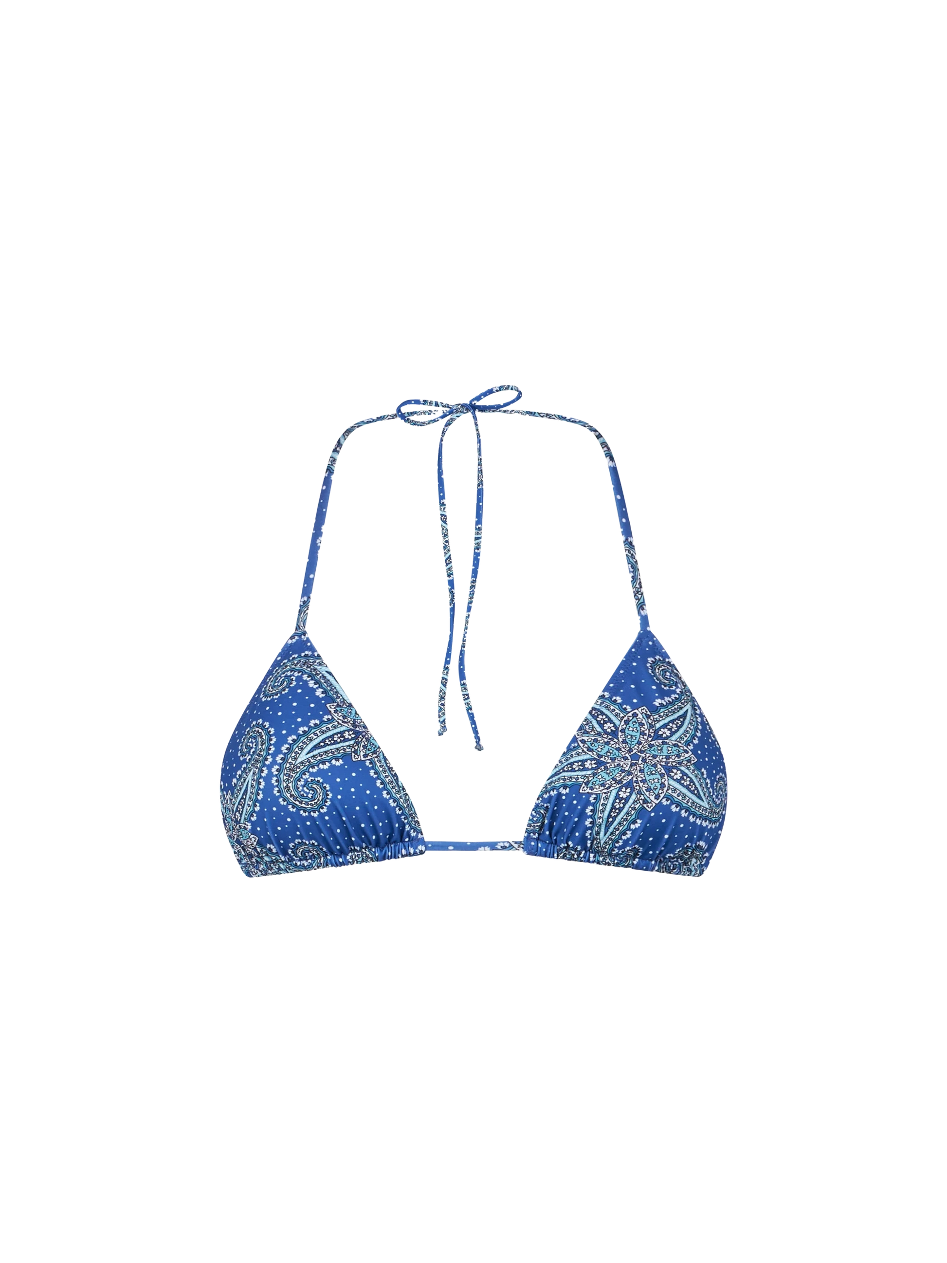 Woman triangle top with paisley star print - MC2 Saint Barth