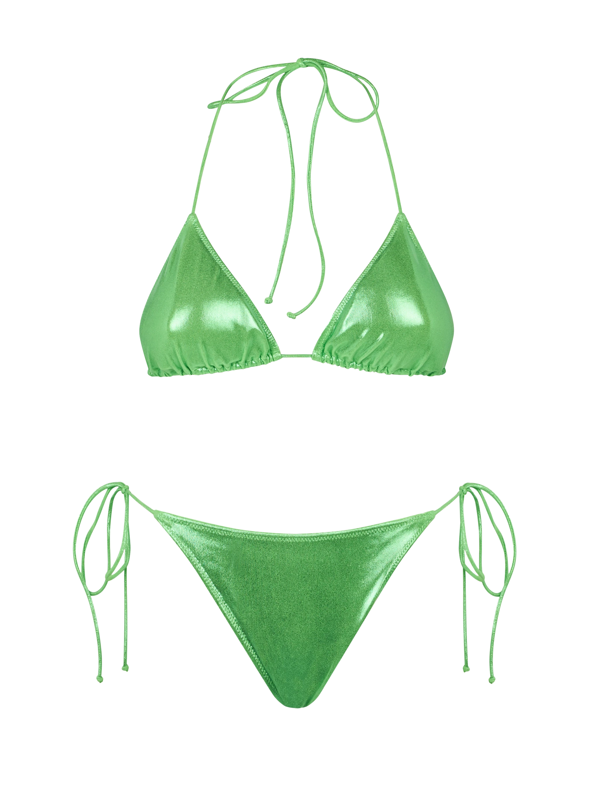 Woman lamina green triangle bikini - MC2 Saint Barth