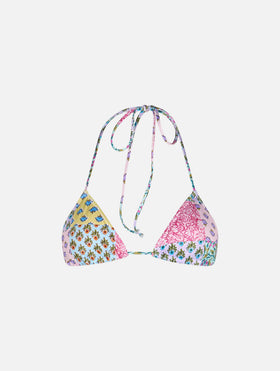 Maillot de bain femme à top triangle avec patch fleur radical Leah 