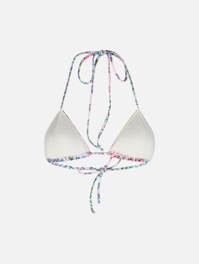 Maillot de bain femme à top triangle avec patch fleur radical Leah 