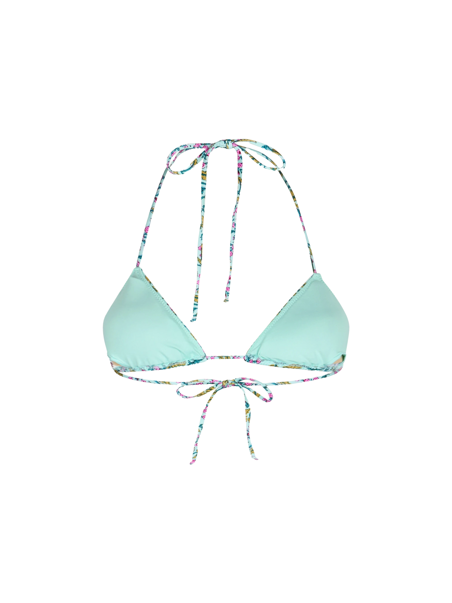 Woman radical flower triangle top swimsuit Leah - MC2 Saint Barth
