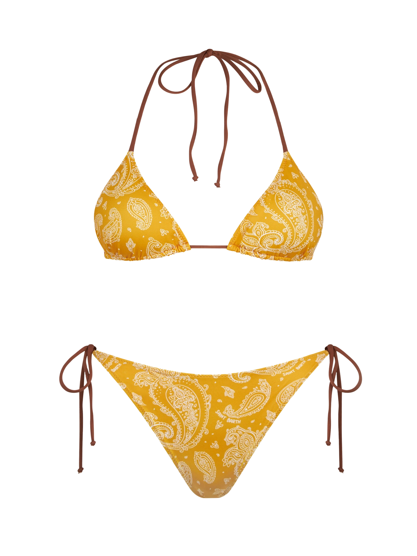Woman triangle bikini with paisley print - MC2 Saint Barth
