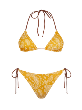 Woman triangle bikini with paisley print - MC2 Saint Barth