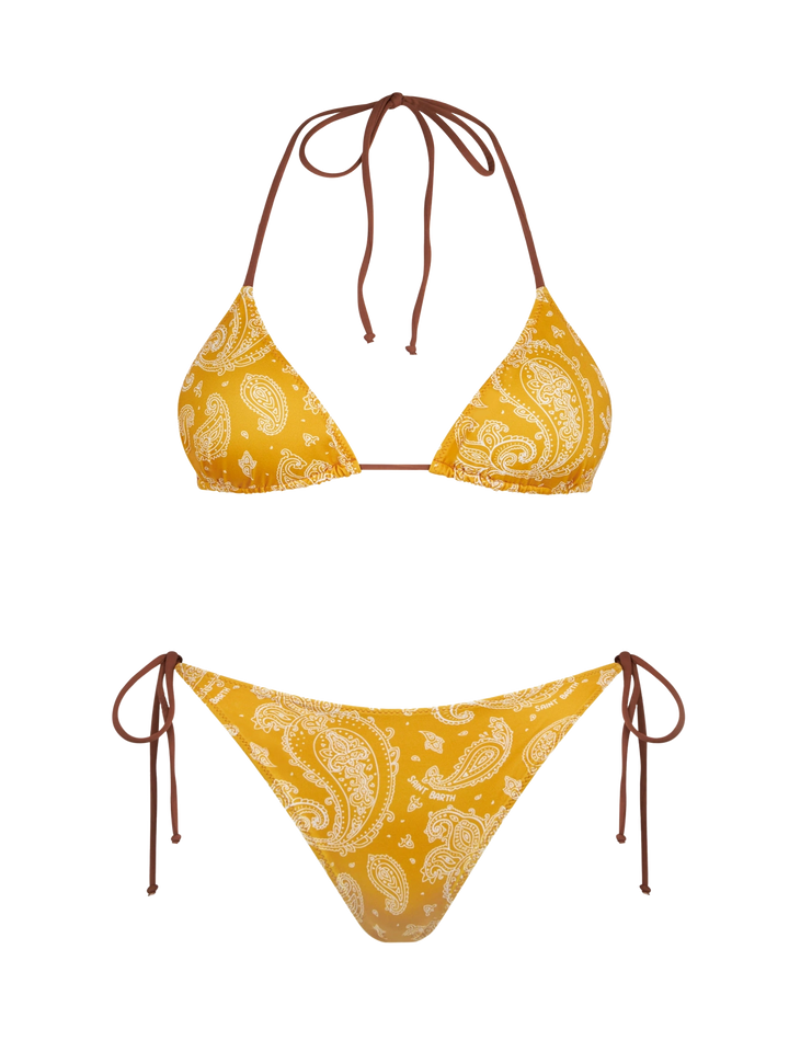 Woman triangle bikini with paisley print - MC2 Saint Barth