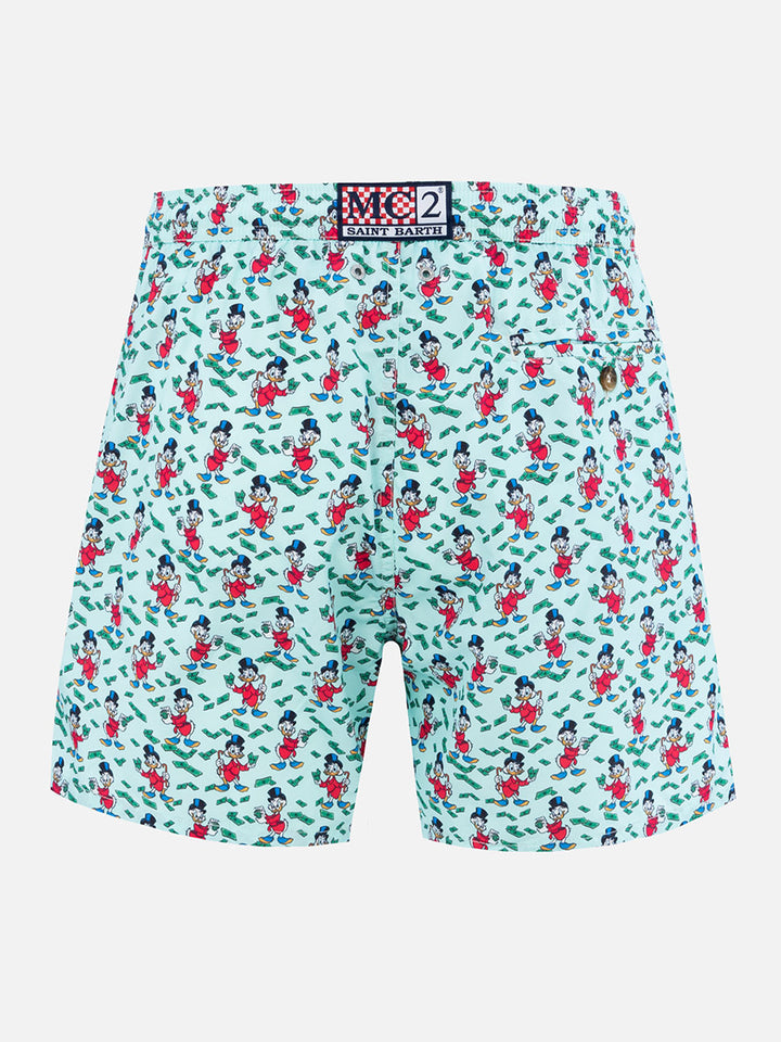 Man lightweight fabric swim-shorts Lighting Micro Fantasy with Scrooge print | DISNEY SPECIAL EDITION - MC2 Saint Barth