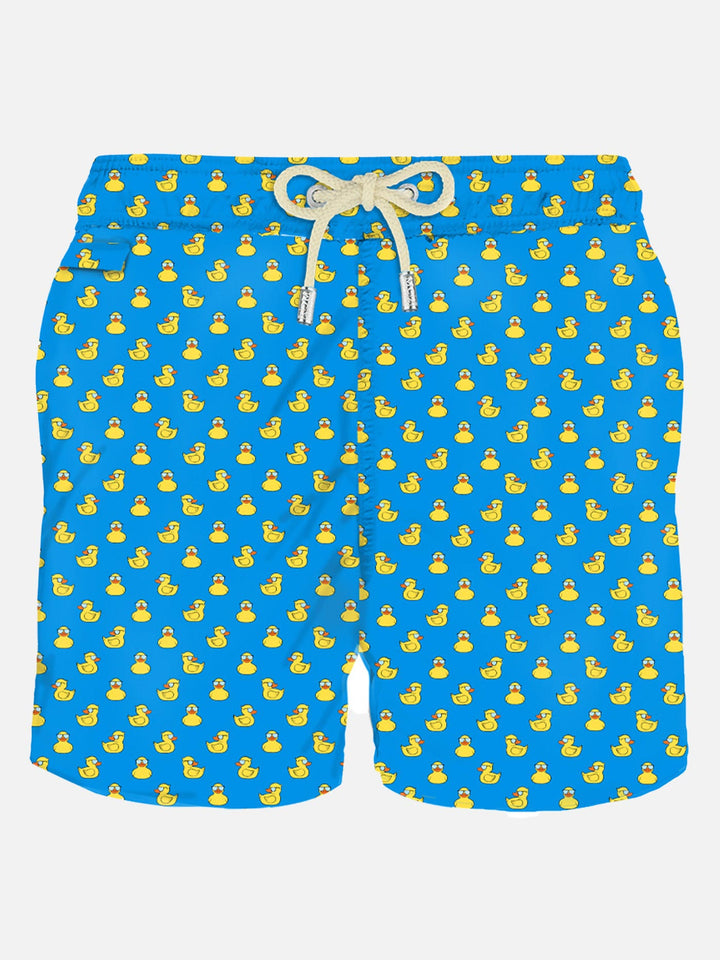 Man light fabric swim shorts with ducky print - MC2 Saint Barth
