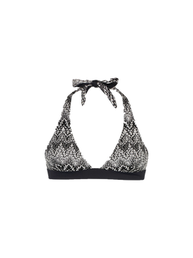 Woman knitted triangle top
