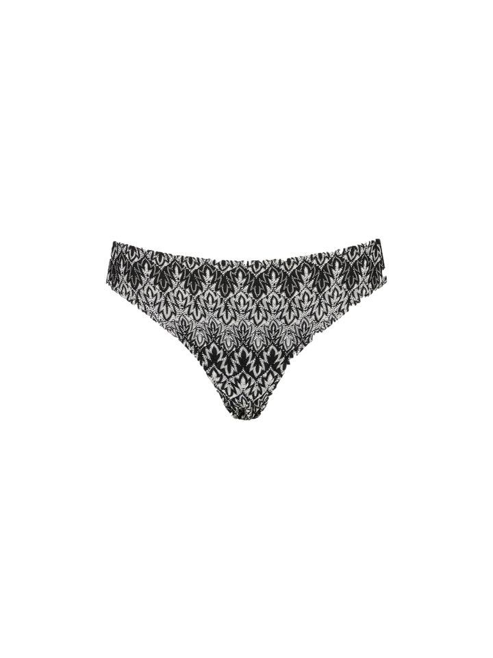 Gestrickte Damen-Badehose mit Chevron-Muster