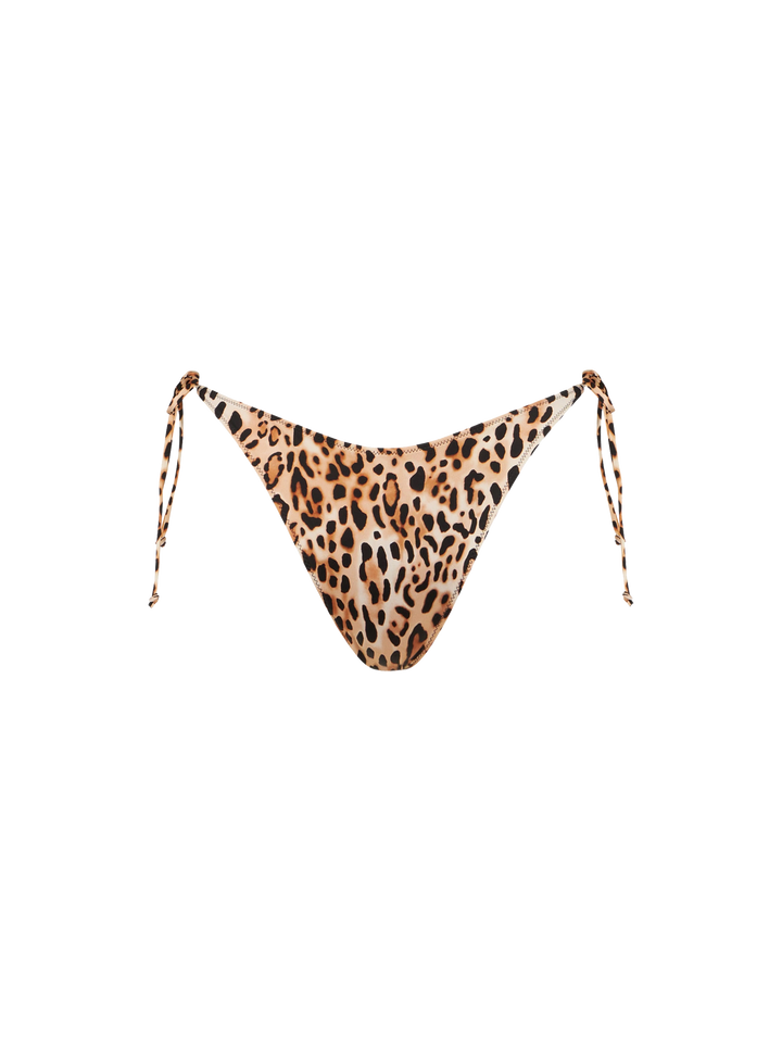 Damen-Badehose mit Leopardenmuster