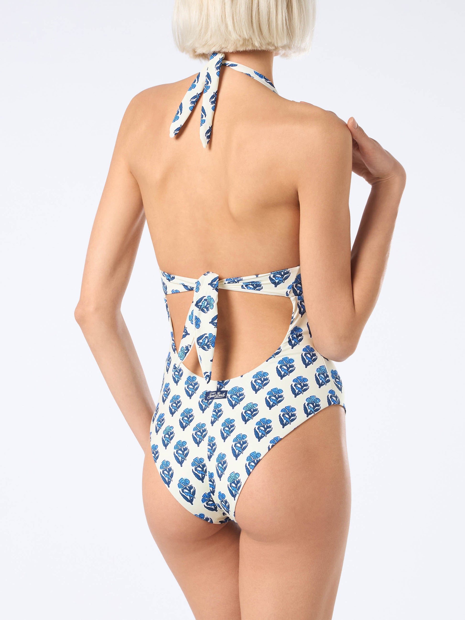 Woman one-piece flower Marylin swimsuit - MC2 Saint Barth