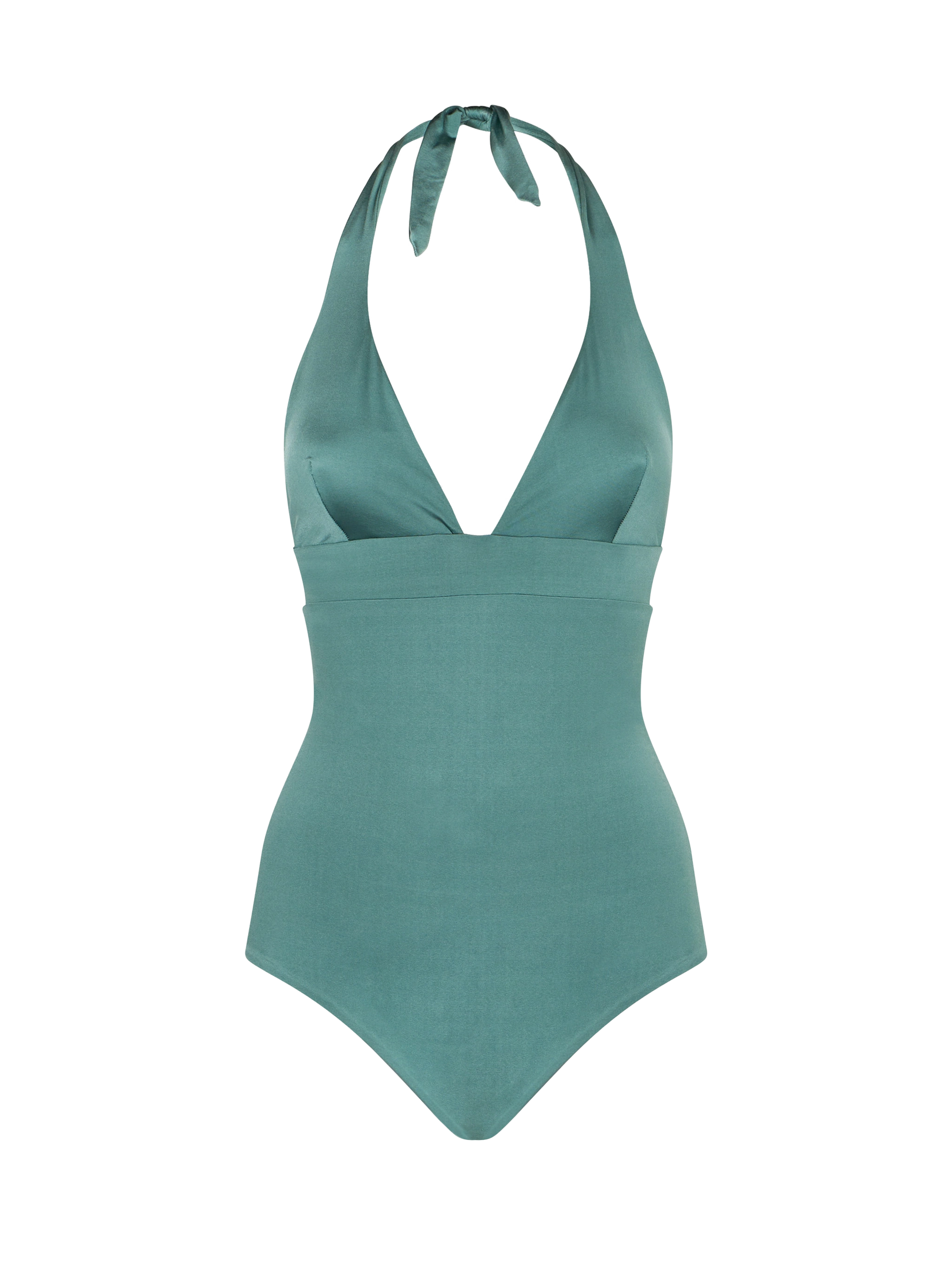Woman sage green one piece swimsuit - MC2 Saint Barth