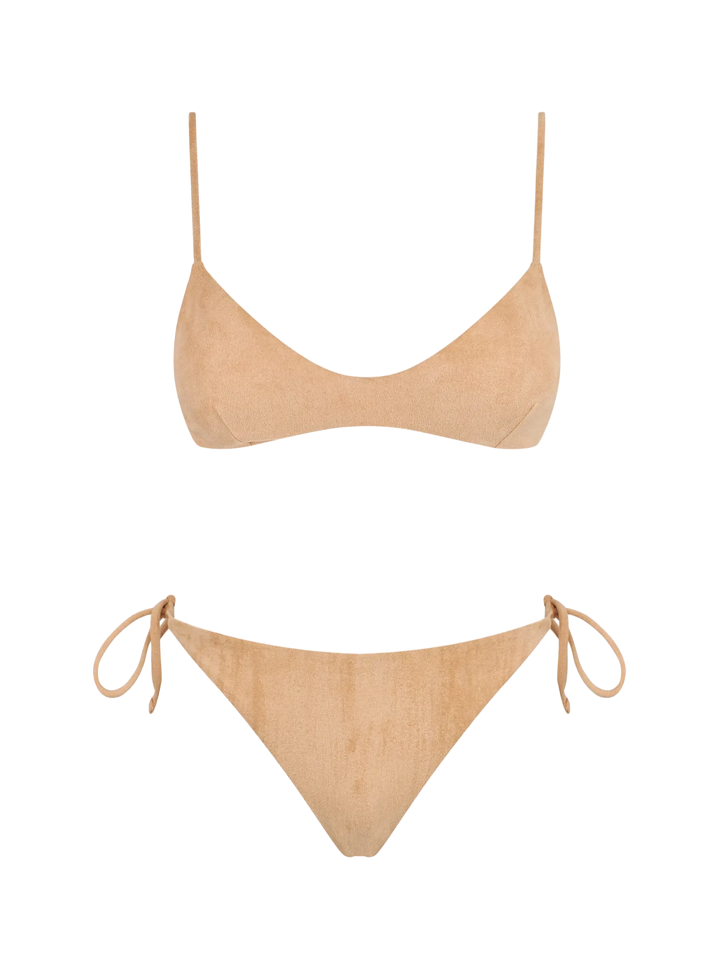 Suede effect fringed bralette bikini - MC2 Saint Barth