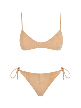 Suede effect fringed bralette bikini - MC2 Saint Barth