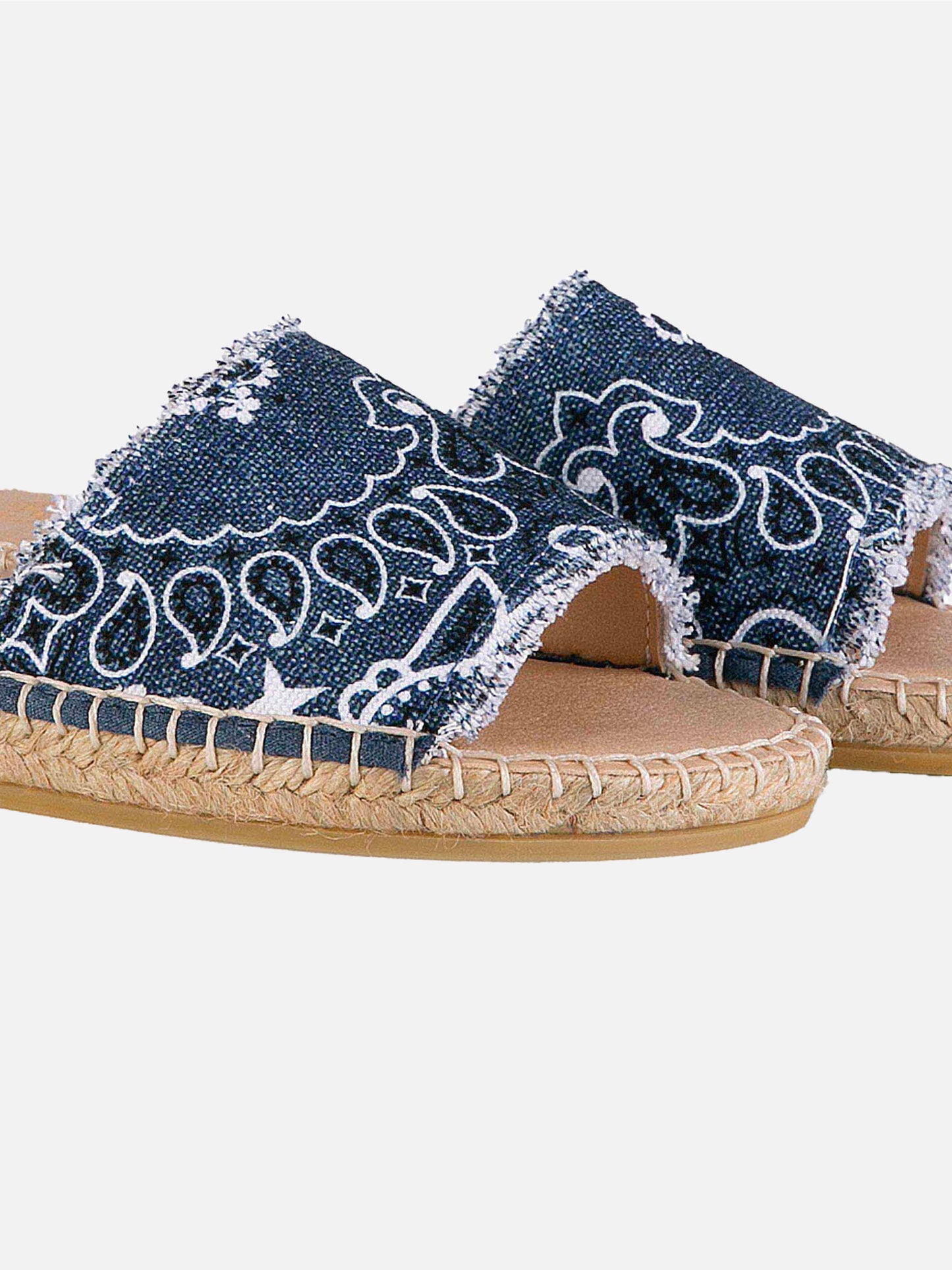 Woman espadrilla with bandanna print - MC2 Saint Barth